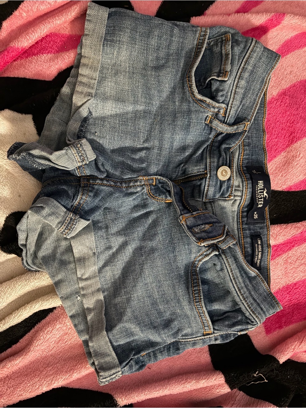 Hollister Light Blue Denim Jean Shorts